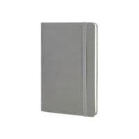 Книга записна Optima А5 VIVELLA, м’яка обкладинка, гумка, білий блок лінія, сірий (O27104-10)