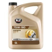 Трансмиссионное масло K2 Synthetic Gear Oil GL-5 75W-90 5 л (O5565E)