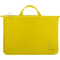 Папка - портфель Economix А4 пластиковий на блискавці, 2 відділення, жовтий (E31630-05)