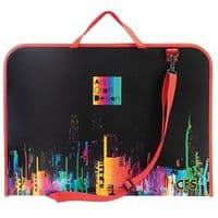 Папка - портфель Cool For School А3 пластиковий на блискавці Colourful (CF30003-01)