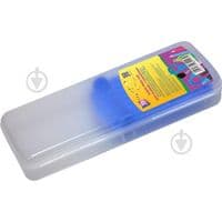Пенал Cool For School Пластиковий із застібкою Прозорий з синім тримачем 8011 (CF85578)