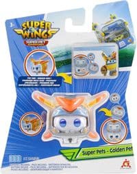 Игровая фигурка Super Wings Super Pet Золотой Мальчик любимец (Golden Boy pet), свет