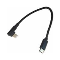 Кабель угловой Cablexpert CC-USB2-CMLML-0.2M, USB 2.0 USB-C папа/Lightning, 0.2м.