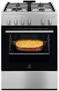Плита Electrolux газовая, 59л, 60x60см, чугун, нерж.