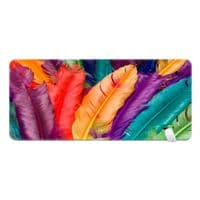 Килимок 400*800 тканинний &amp;quot;Bird feathers&amp;quot; з боковою прошивкою, товщина 3 мм, Пакет