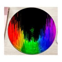 Килимок 200*200 мм тканинний RAZER 7 з боковою прошивкою (круглий), товщина 3 мм, Пакет