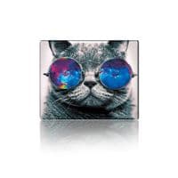 Килимок 250*300 тканинний Cat with Glasses, з боковою прошивкою, товщина 2 мм