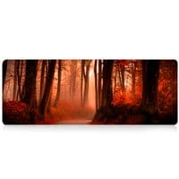 Килимок 300*700 тканинний Red forest з бічним прошивкою, товщина 2 мм, Red, Пакет