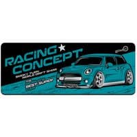 Коврик 300*700 тканевый Racing concept с боковой прошивкой, толщина 2 мм, Dark blue, Пакет