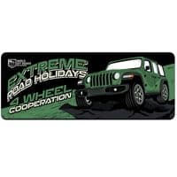 Килимок 300*700 тканинний Extreme road holidays з боковою прошивкою, товщина 2 мм, Dark green, Пакет