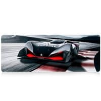Килимок 300*700 тканинний Peugeot з боковою прошивкою, товщина 2 мм, Black, Пакет