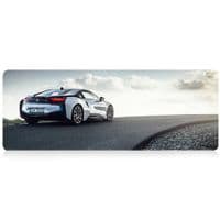 Килимок 300*700 тканинний BMW з боковою прошивкою, товщина 2 мм, Gray, Пакет