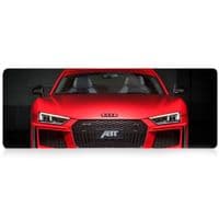 Килимок 300*700 тканинний Audi з бічним прошивкою, товщина 2 мм, Red, Пакет