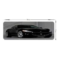 Килимок 300*800 тканинний Maserati з боковою прошивкою, товщина 3 мм, Black, Пакет