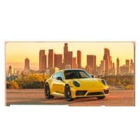 Килимок 300*800 тканинний Porsche 911 з боковою прошивкою, товщина 3 мм, Yellow, Пакет