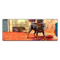 Килимок 300*800 тканинний GTA5 Dog з боковою прошивкою, товщина 3 мм, Пакет