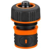 Коннектор для шланга Neo Tools для шланга 3/4", с аквастопом, двухкомпонентный (15-723)