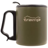 Чашка туристическая Tramp с поилкой и защелкой 350 мл Olive (UTRC-020-olive)