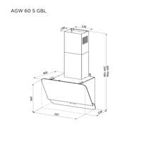 Вытяжка Pyramida AGW 60 S GBL
