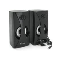Колонки 2.0 Hotmai HT-556LED USB+3.5mm, 2x3W, 20Hz-18KHz, с регулятором громкости, Black, BOX, Q24