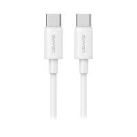 Кабель Usams SJ711 Type-C To Type-C 60W Fast Charging Data Cable white