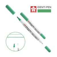 Маркер Sakura перманентний IDENTI PEN, двосторонній, 0,4/1 мм, Зелений (084511365162)