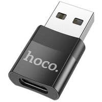 Кабель-перехідник HOCO UA17 Type-C male to USB female USB3.0 adapter Black