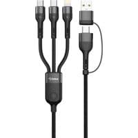 Кабель Gelius Multimate GP-UCN006 4in1 USB-A/Type-C to Type-C/Lightning/MicroUSB (1,2m) (60W)