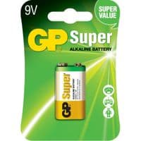 Батарейка Gp Крона Super Alcaline 6LF22 9V*1 ПВХ пленка (1604A-5UE1 / 4891199216282)