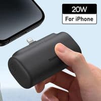 Внешний акумулятор (павербанк) Baseus Compact 5000mAh 20W Lightning, Black (P10068304112-00)
