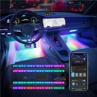 Набір розумного підсвічування для автомобіля Govee H7090 Interior Car Lights, RGBIC, Bluetooth, чорний