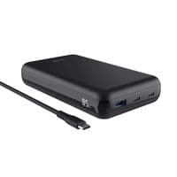 Аккумулятор портативный литий-ионный power bank Trust Laro, 20000 мА·год, USB-A/2хUSB-C, 100w, черный