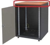 УЦІНКА! Шафа ZPAS 19", 18U, SJB, передні скляні двері, без стільниці, 600x800 мм, максимально 45кг, чорна