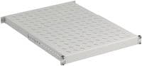 Полиця ZPAS 19", 1U, регульована, глибина 350-600 мм, 150кг максимально, сіра