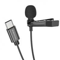 Микрофон-петличка BOROFONE BFK11 Elegant lavalier microphone Type-C Black