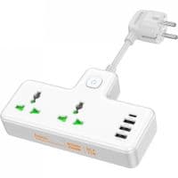 Сетевой удлинитель  HOCO  AC11A Voyage 2-position expansion socket(1C3A) White