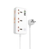 Сетевой удлинитель HOCO AC8A Storm 3-position socket(PD30W/1C3A) White