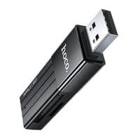Хаб HOCO HB20 Mindful 2-in-1card reader(USB2.0) Black