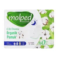 Гигиенические прокладки Molped Pure&Soft Night 6 капель 6 шт. (8690536842247)