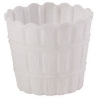 Цветочный горшок VIOLET HOUSE 1048 BAMBOO WHITE д/цветов с дренажом 7 л. (1048 BAMBOO WHITE 7 л.)