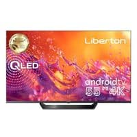 Телевизор 55" Liberton LTV-55Q01AT UltraHD 3840x2160 60Hz, Android TV, DVB-T2, HDMI, USB, VESA 400x200
