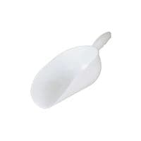 Совок для сыпучих продуктов и льда Mobil Plastic полукруглый белый 38 см PP - 0,900 л (136/38-BIM)