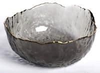 Салатник Ardesto Bell, 16.5см, скло, сірий