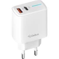Сетевое зарядное устройство  Gelius Radiance GP-HC058 (1Type-C+ 1USB-A)(PD/QC3.0/PPS/Super VOOC)  25 Watt White