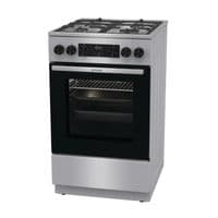 Плита Gorenje комбинированная, 70л, 50x60см, дисплей, чугун, нерж.