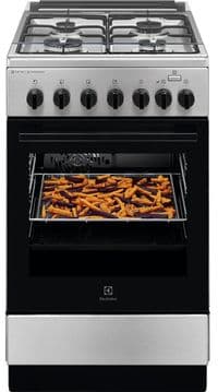 Плита Electrolux комбинированная, 58л, 50x60см, конвекция, пара, нерж.