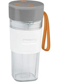 Блендер Sencor портативний для смузі 50Вт, чаша-330мл, USB, біло-сірий