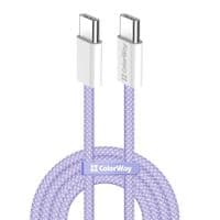 Кабель Type-C - Type-C, ColorWay, Фиолетовый, 1 м, 60 Вт, Нейлоновая оплетка (CW-CBPDCC061-PU)