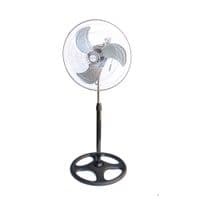 Вентилятор напольный металл KT1803 R18, поворот 120, 3 режима, 220V, White, цена за ящик (3шт), Box