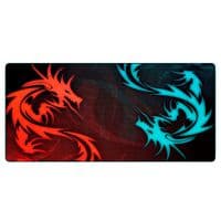 Килимок 300*700 тканий Red and Blue Dragons з боковою прошивкою, товщина 2 мм, Black, Пакет